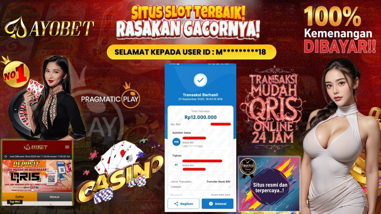 AYOBET JACKPOT LIVE CASINO BACCARAT